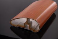 Il corrimano di alluminio all'aperto profila l'alta tensione di legno di certificazione 58 del grano ISO9000