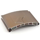 Profilo della stecca dell'otturatore del rullo dell'alluminio di Brown anodizzato prezzo franco fabbrica 6063