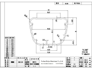 Profili di alluminio dell'altoparlante della mobilia vuota della scatola 6063 con i luoghi di perforazione di CNC