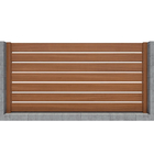 Stecca di alluminio del grano di legno di profilo del quadrato T6 di orizzontale 6082 che recinta pannello per il giardino domestico
