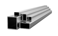 La metropolitana di alluminio anodizzata profila i tubi d'argento 100 x 100 della cavità del quadrato