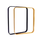 Lo specchio quadrato di alluminio di piegamento spazzolato incornicia gli angoli arrotondati rettangolari