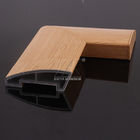 L'OEM di alluminio regolabile di profili del corrimano personalizza il rivestimento di grano del legno leggero di lunghezza
