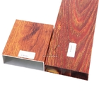 la metropolitana di alluminio di Batten di effetto 4d del grande della costruzione legname di legno del metallo profila rettangolare