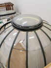 Chiara tenda gonfiabile di alluminio della cupola della bolla per il campeggio del caffè della località di soggiorno