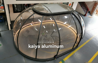 profili di alluminio della Camera della cupola geodetica di Glamping di ellisse di 3.5X5m per l'alloggio presso famiglie
