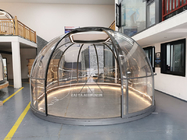 Chiara tenda gonfiabile di alluminio della cupola della bolla per il campeggio del caffè della località di soggiorno