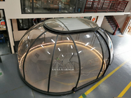 Grande tenda di alluminio della fiera commerciale della cupola di profilo del chiaro pc trasparente all'aperto per accamparsi