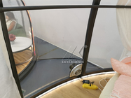 profili di alluminio rotondi di 5m i grandi incorniciano il chiaro bordo di PC per la tenda della cupola dello stagno