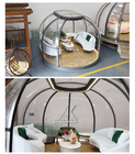 profili di alluminio della Camera della cupola geodetica di Glamping di ellisse di 3.5X5m per l'alloggio presso famiglie