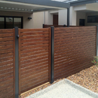 Stecca di alluminio del grano di legno di profilo del quadrato T6 di orizzontale 6082 che recinta pannello per il giardino domestico