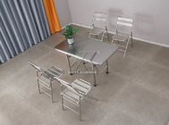 Sedie di alluminio pieganti rettangolari lucidate della Tabella di profili di alluminio della mobilia