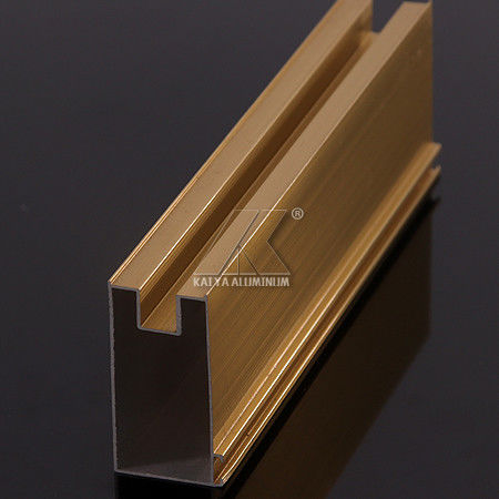 Profilo di alluminio leggero di Windows anodizzato oro di norma ISO